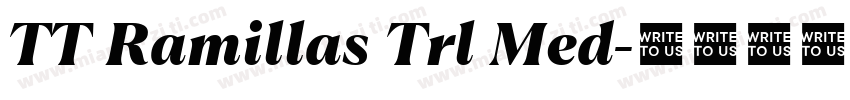 TT Ramillas Trl Med字体转换